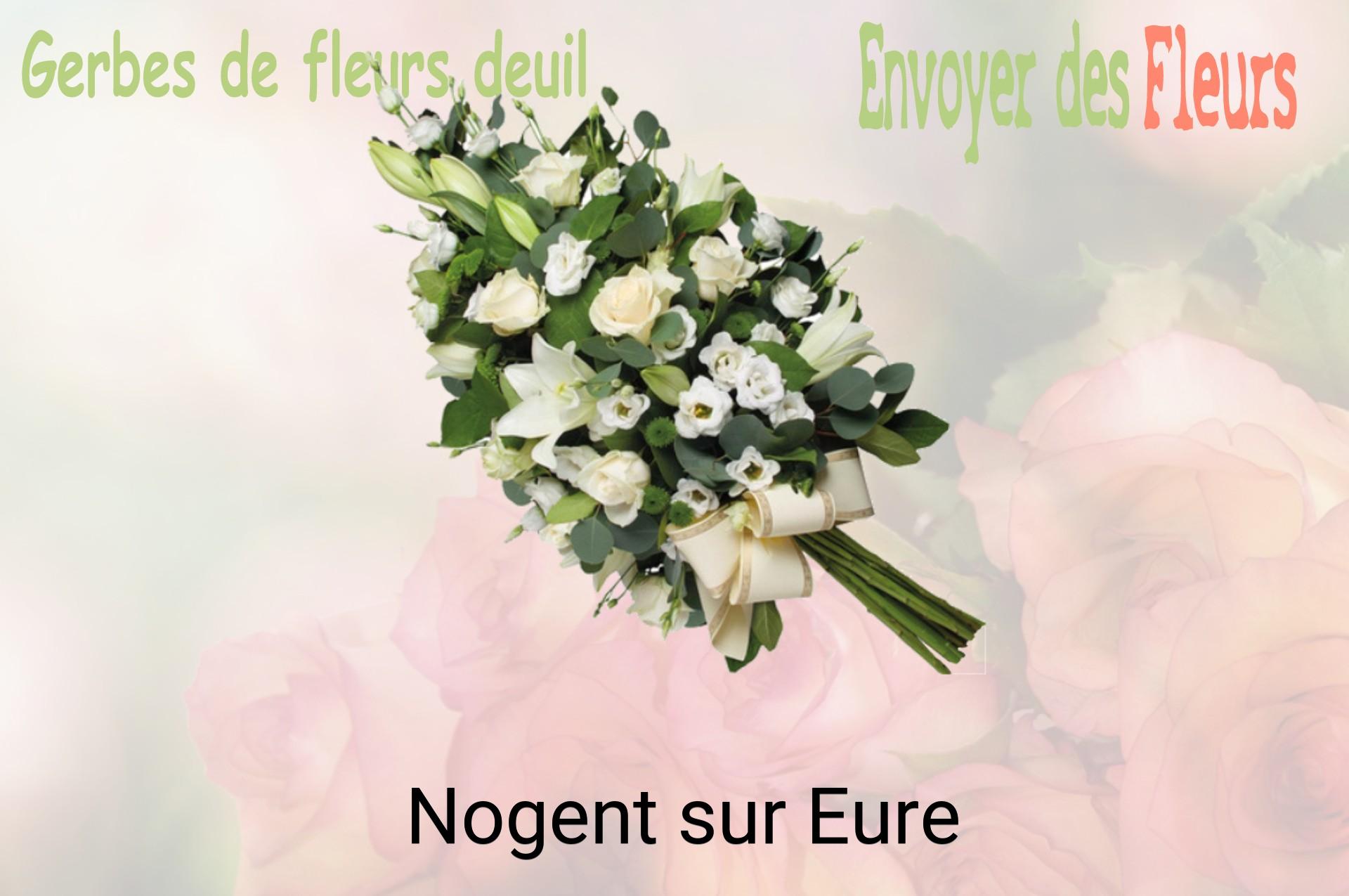 Gerbe de fleurs de deuil livrée à Nogent-sur-Eure